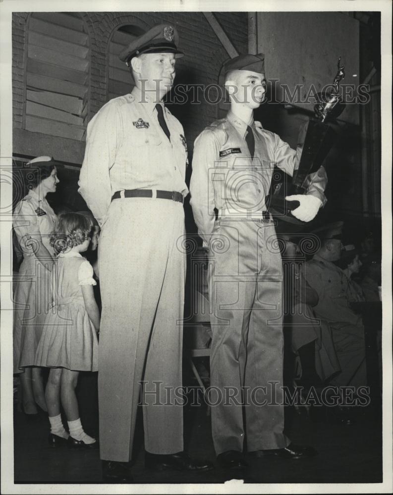 1961 Press Photo Commander LtWilliam Lamond won the Boston Squadron Drill - Historic Images