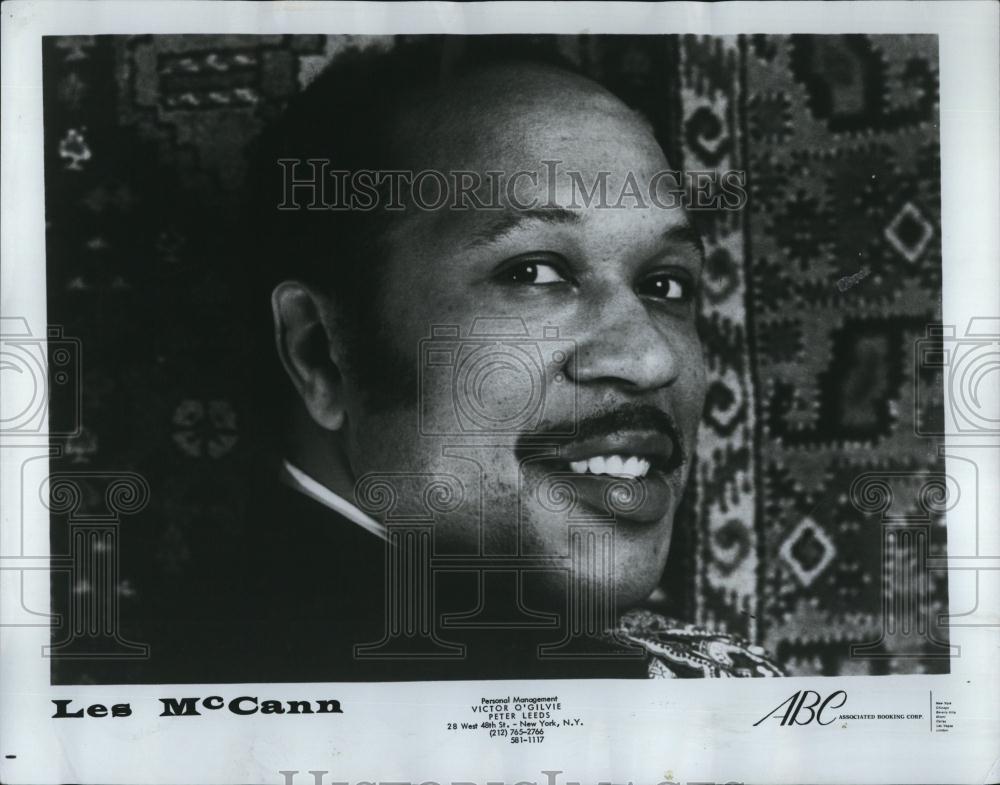 1971 Press Photo Musician Les McCann for ABC corp - RSL86703 - Historic Images