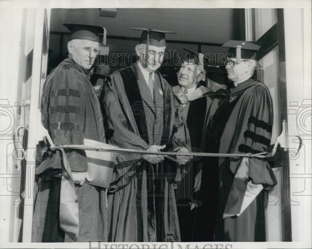 1956 Press Photo Dr WM Compton,FL Richardson,CS Ell,Rev JW Lord - RSL05487 - Historic Images