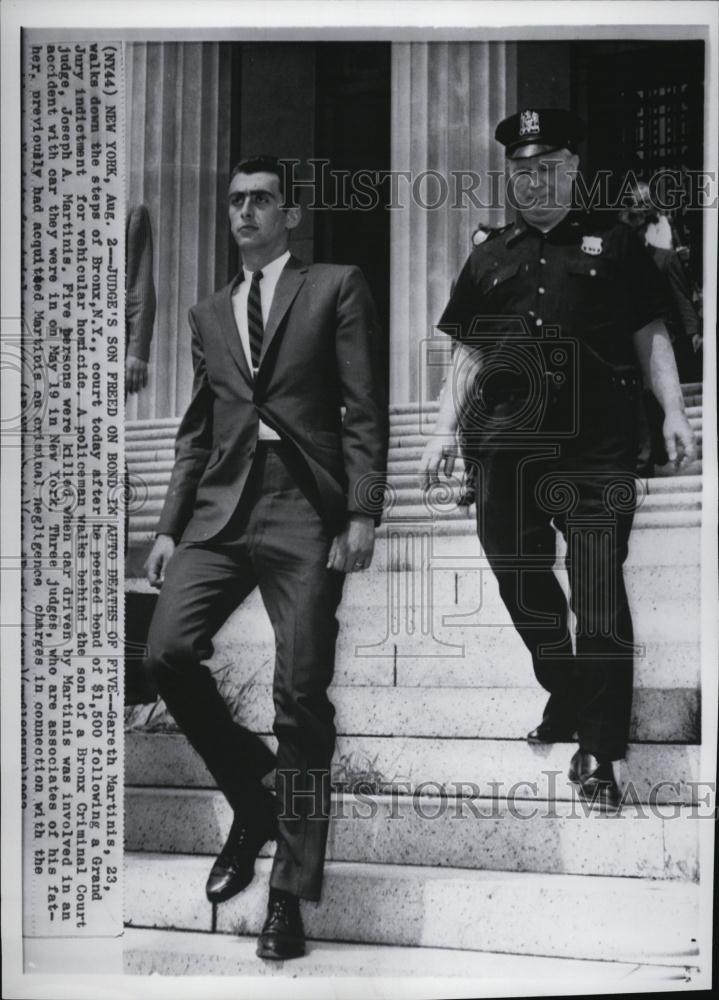 1963 Press Photo Gareth Martinis, caused death of 5 in car accident - RSL43617 - Historic Images