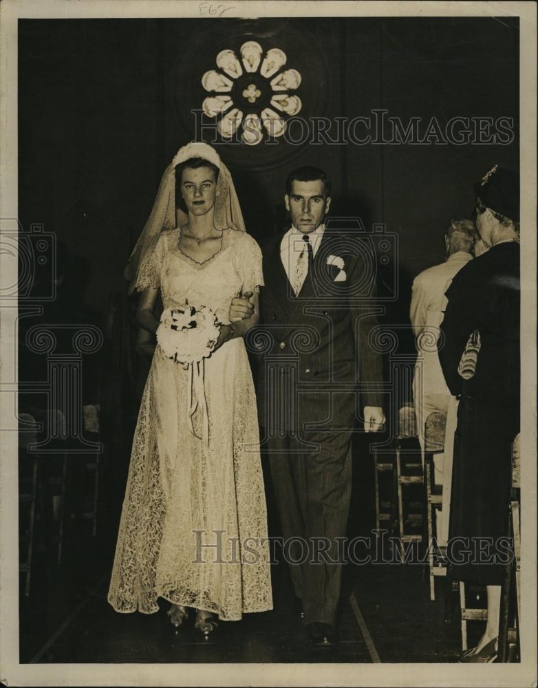 Press Photo Mrs Alfred Wilson Wedding - RSL93739 - Historic Images