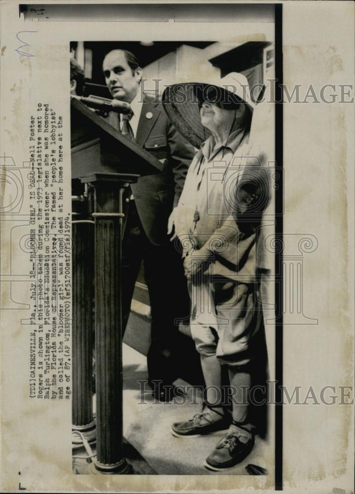 1974 Press Photo People&#39;s Lobbyist Nell Foster Rogers Dies At Age 87 - RSL65633 - Historic Images