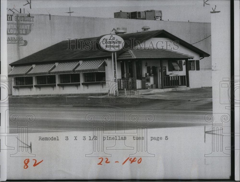 1974 Press Photo La Chaumiere Restaurant at 1274 Cleveland St Clearwater - Historic Images