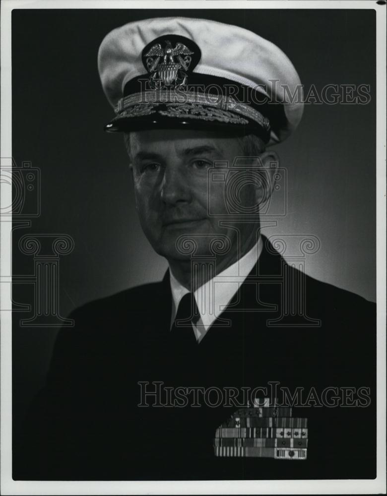 1963 Press Photo Vice Admiral William Smedberg US Navy - RSL41005 - Historic Images