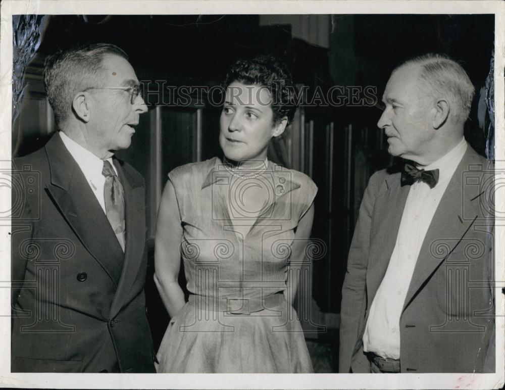 1964 Press Photo Synthia Porter Columnist Reverend RL Allen CC Carr Former - Historic Images