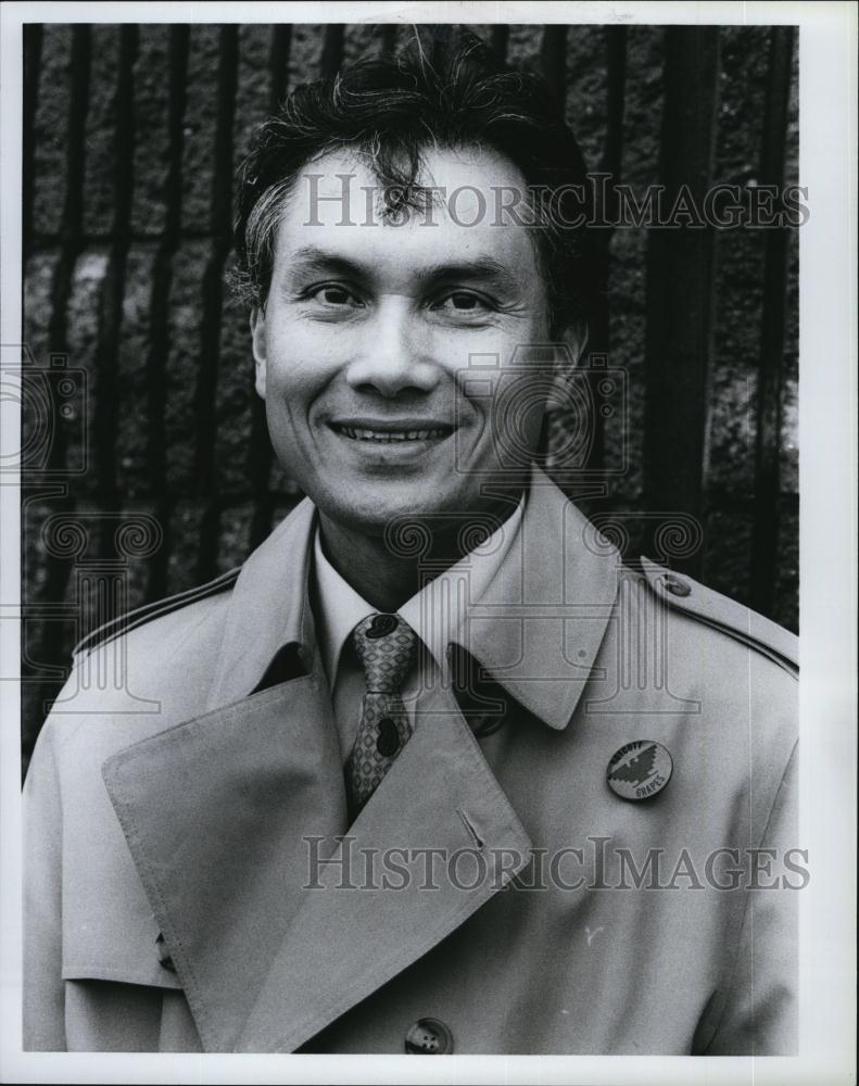 1987 Press Photo Boston Mayoral candidate, Joel San Juan - RSL77949 - Historic Images