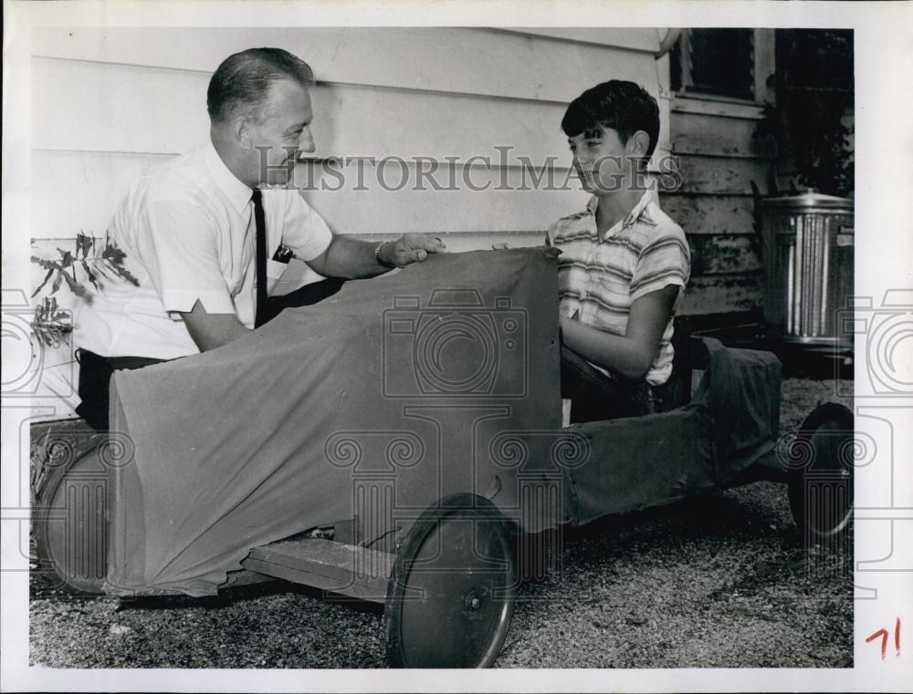 1961 Press Photo Richard Stabler To Race In Soap Box International Derby - Historic Images