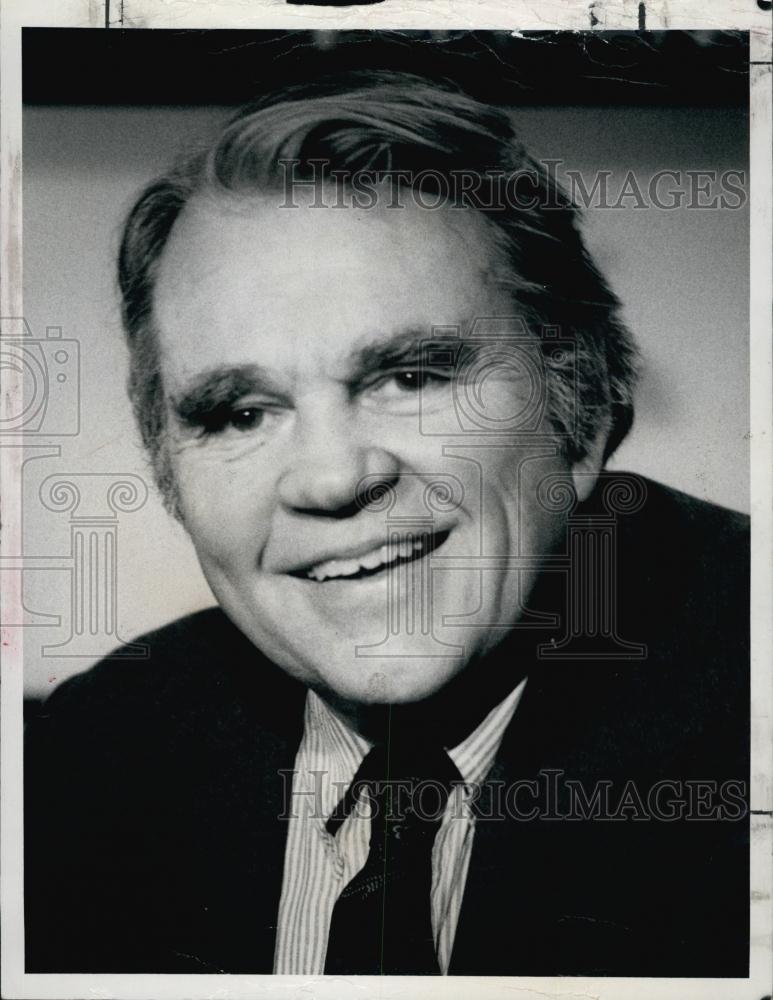 1985 Press Photo Columnist Andy Rooney CBS News Writer Producer - RSL64733 - Historic Images