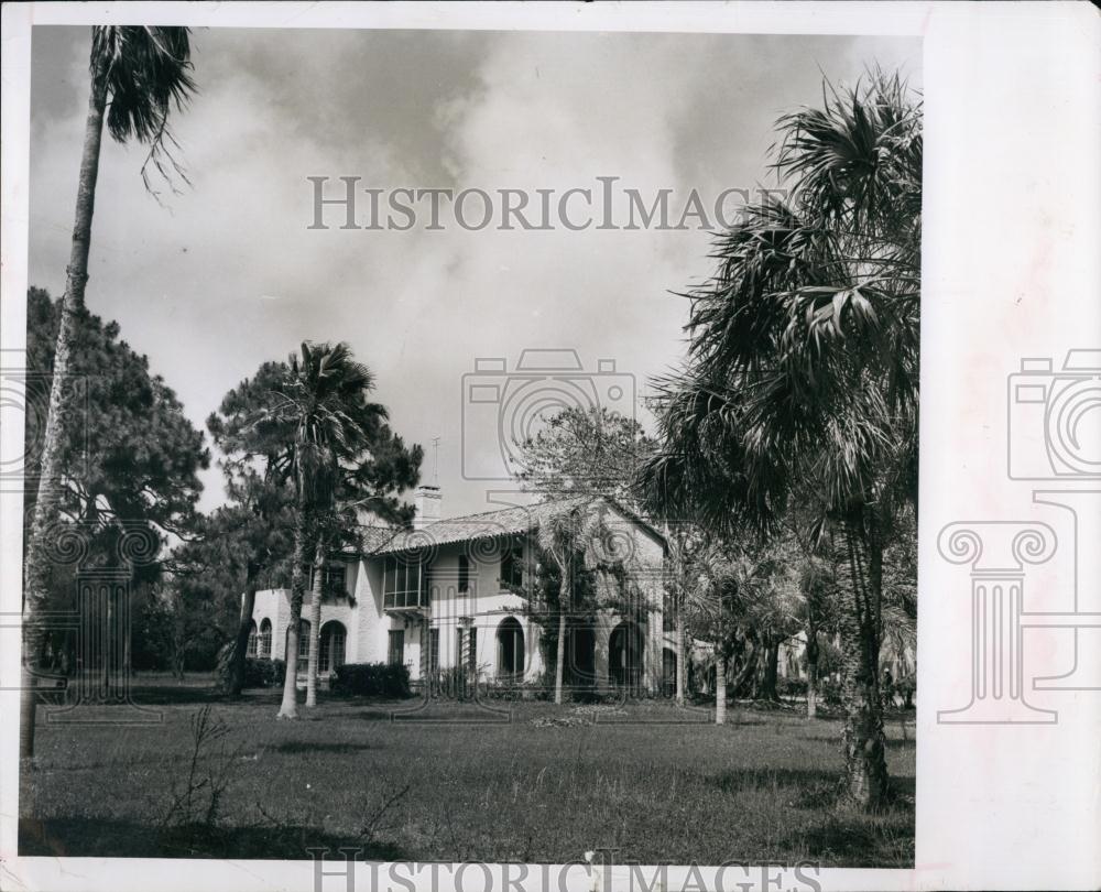 1963 Press Photo Old house of Ernest FTippetts in Boca Ciega Bay - RSL66949 - Historic Images