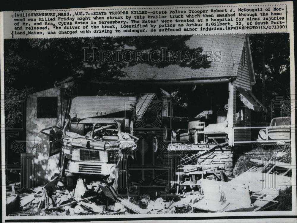 1971 Press Photo State Trooper Robert J McDougal Killed in Accident - RSL87423 - Historic Images