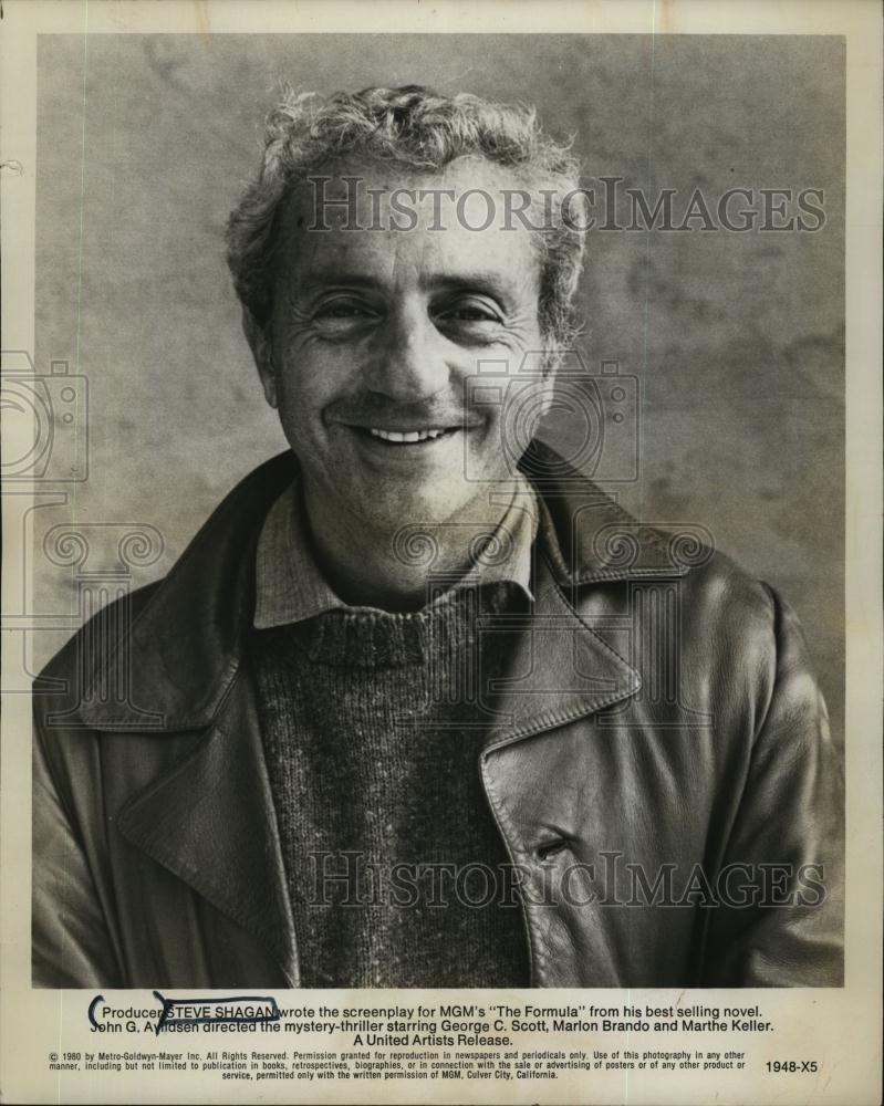 1980 Press Photo Steve Shagan, American producer for &quot;The Formula&quot; - RSL94493 - Historic Images