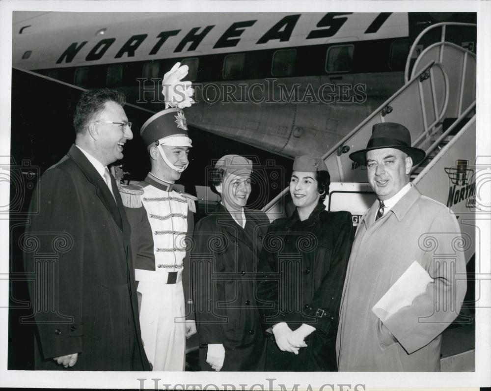 1958 Press Photo Matthew Mazur, Richard Smith, Hulslander of Lynn Senior Band - Historic Images