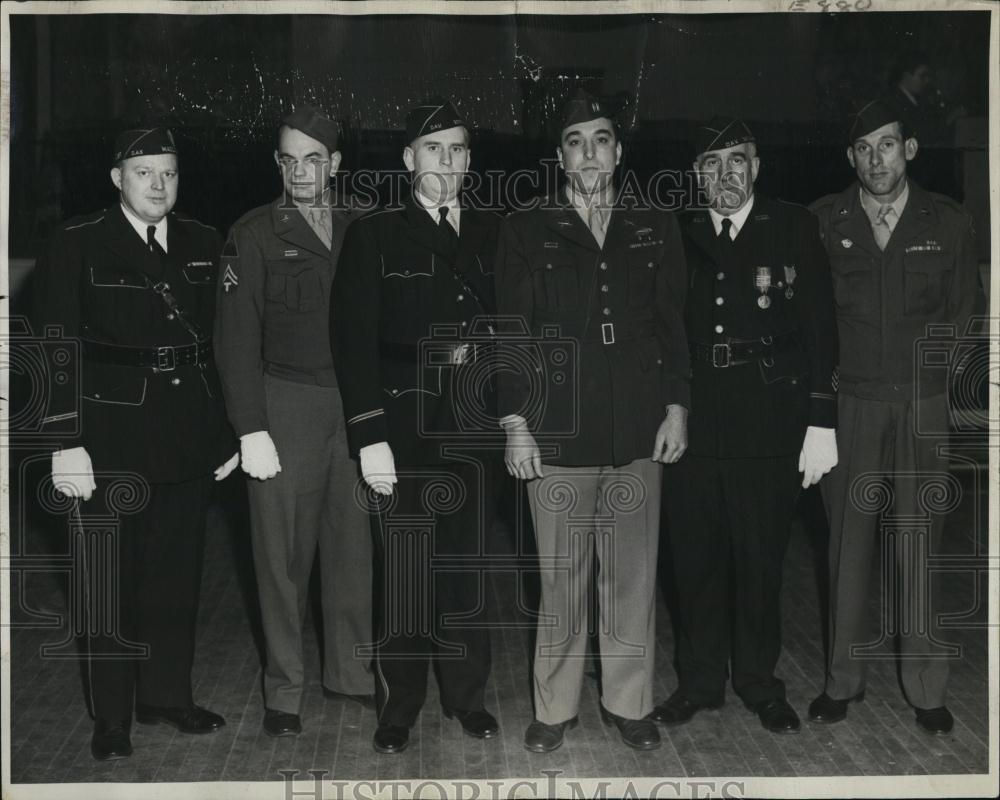 1948 Press Photo Com Arthur H Townsend, Junior Vice-Com Winthrop P Frazier, - Historic Images