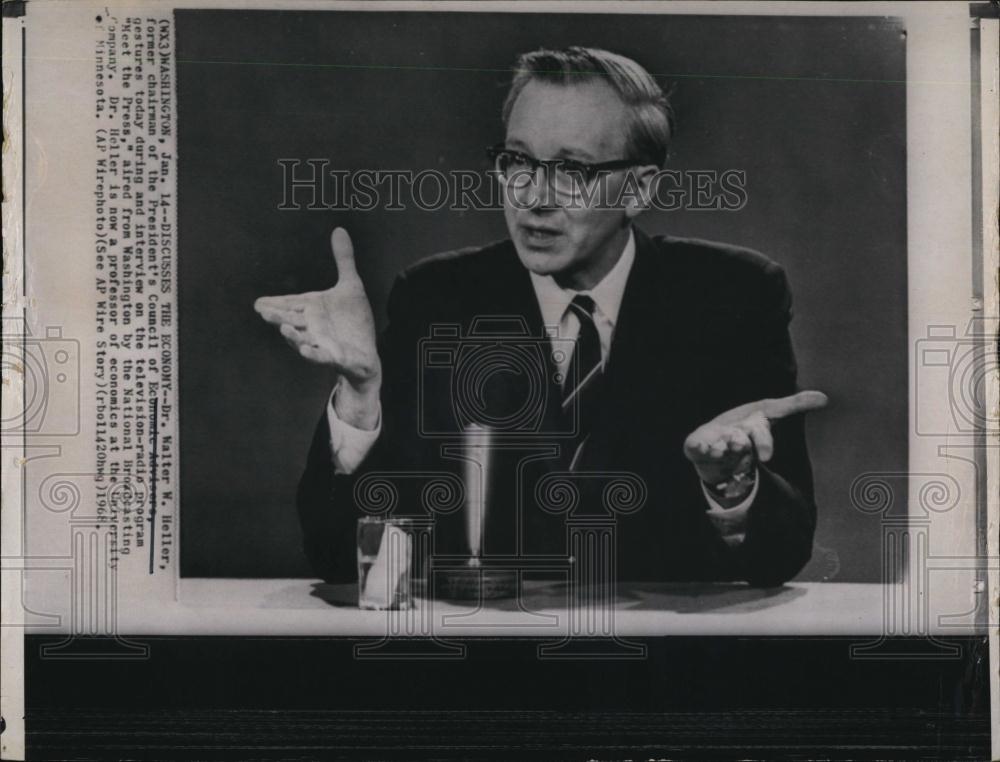 1968 Press Photo Dr Walter W Heller on "Meet The Press" - RSL99017 - Historic Images