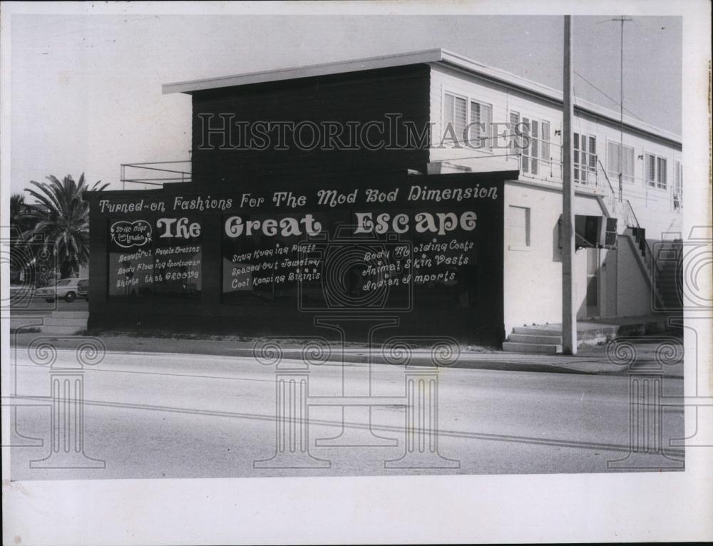 1969 Press Photo The Great Escape Store building - RSL95933 - Historic Images