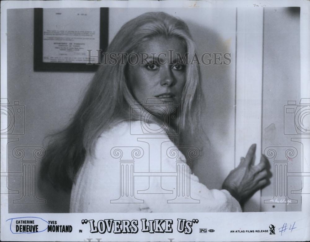 1977 Press Photo French Actress Catherine Deneuve In Lovers Like Us - RSL88107 - Historic Images