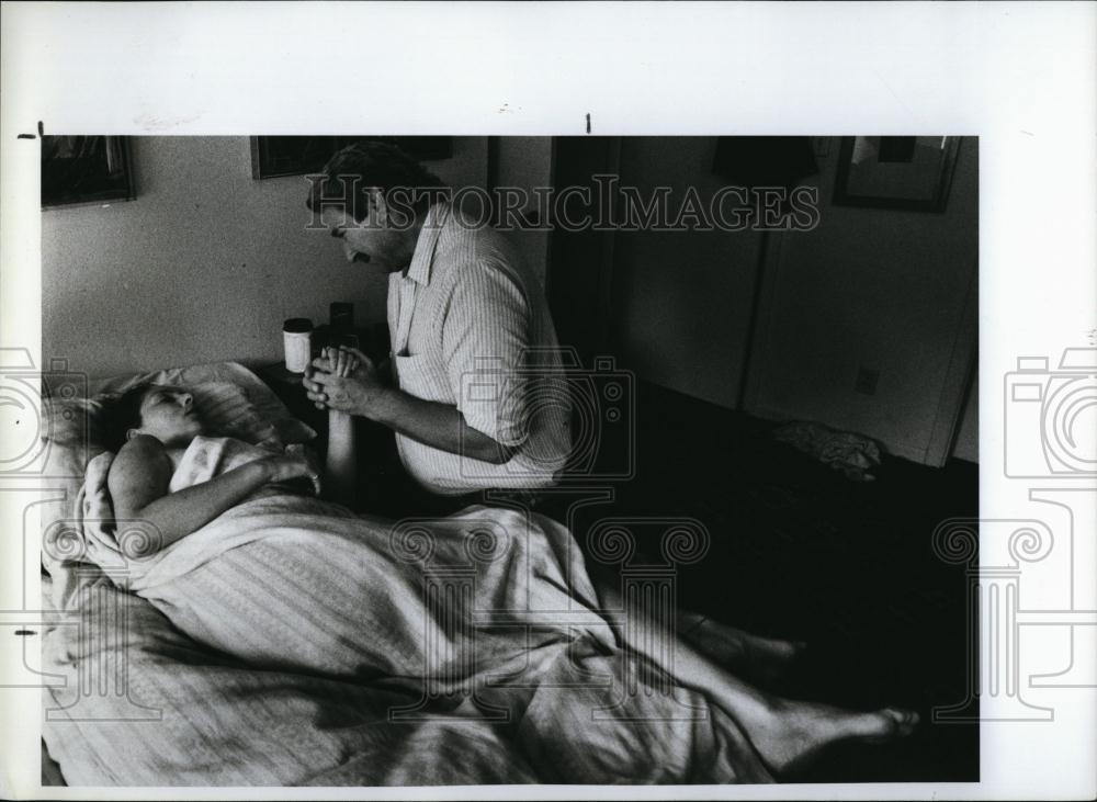 1989 Press Photo Linda &amp; James Jamison , she needs a liver transplant - Historic Images