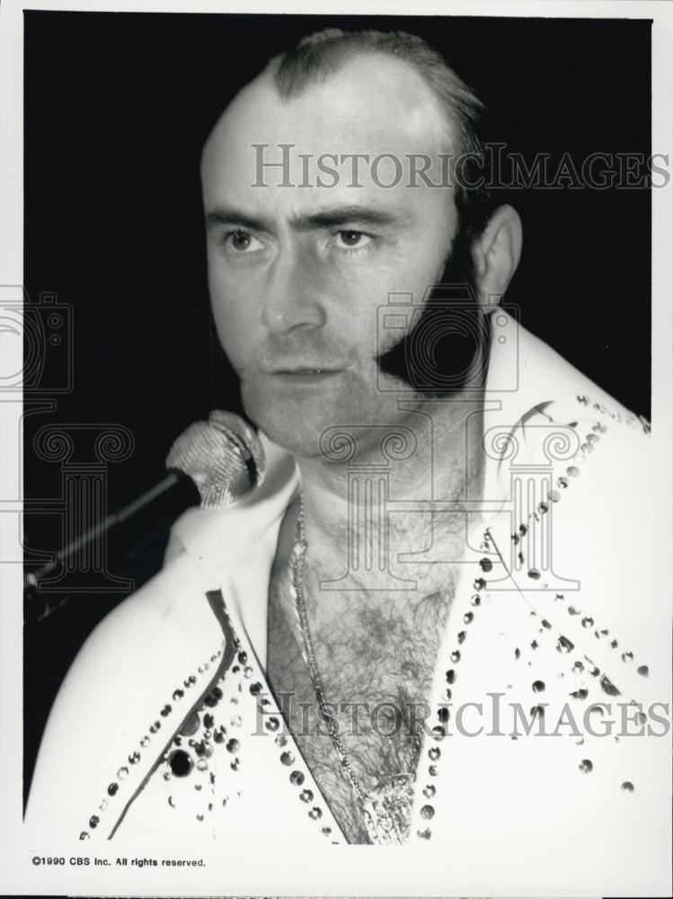 1990 Press Photo Popular Musician Phil Collins In &quot;Seriously Phil Collins&quot; - Historic Images