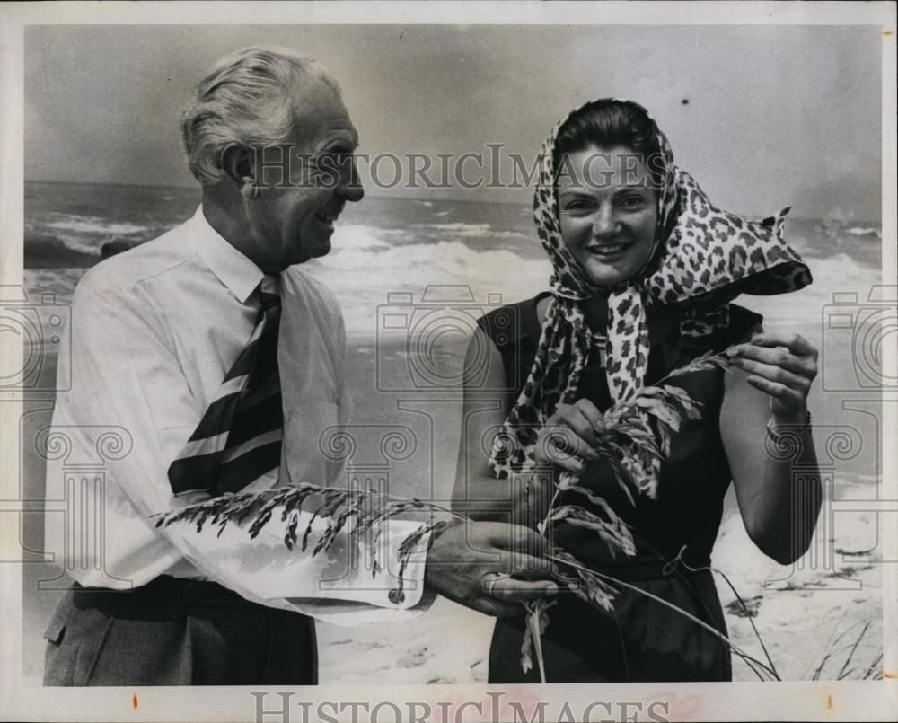 Press Photo Col Alois Padhajsky and wife Eva At Redington Beach - RSL97745 - Historic Images