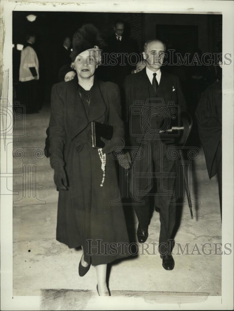 1939 Press Photo The Belgium Ambassador Count Robert van der Straten-Ponthoz - Historic Images