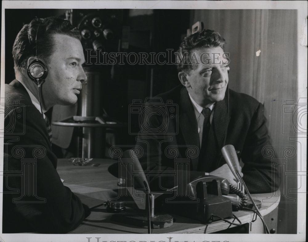 1961 Press Photo David Brinkley &amp; Chet Huntley Anchor &quot;Huntley Brinkley Report&quot; - Historic Images