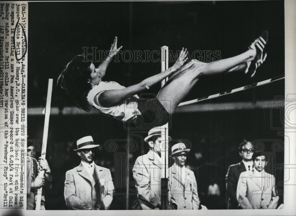 1971 Press Photo Canada's Jumper Debbie Brill at Pan American Games - RSL89587 - Historic Images