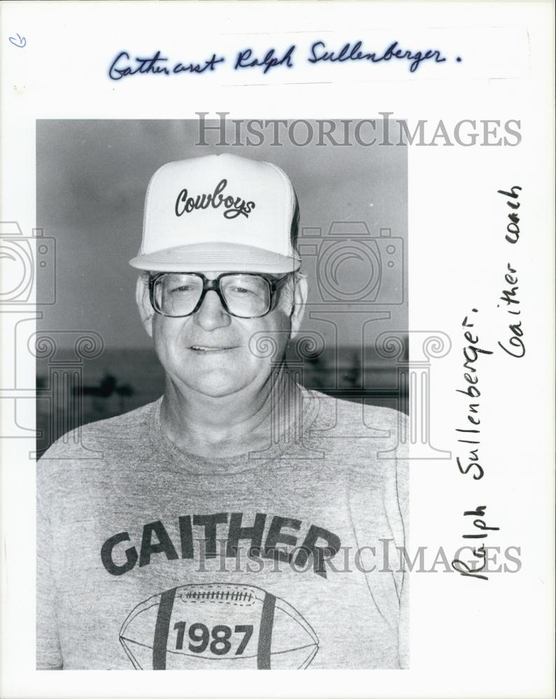 1987 Press Photo Ralph Sullenberger Gaither coach Cowboys - RSL62873 - Historic Images