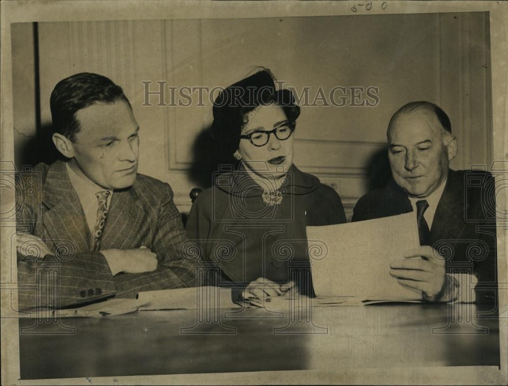 1952 Press Photo Robert Watson,Dr E Rexford &amp; Niel Lenard - RSL06815 - Historic Images