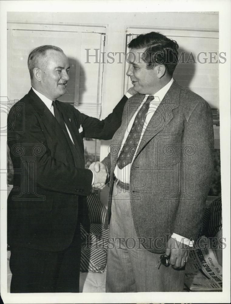 1940 Press Photo Colorado Springs Broadmoor hotel Wendell Willkie Harry Colmery - Historic Images