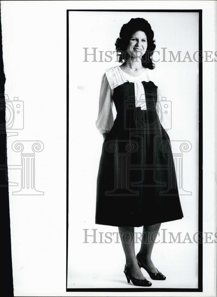 1985 Press Photo Maternity Fashions Style Dress - RSL59421 - Historic Images