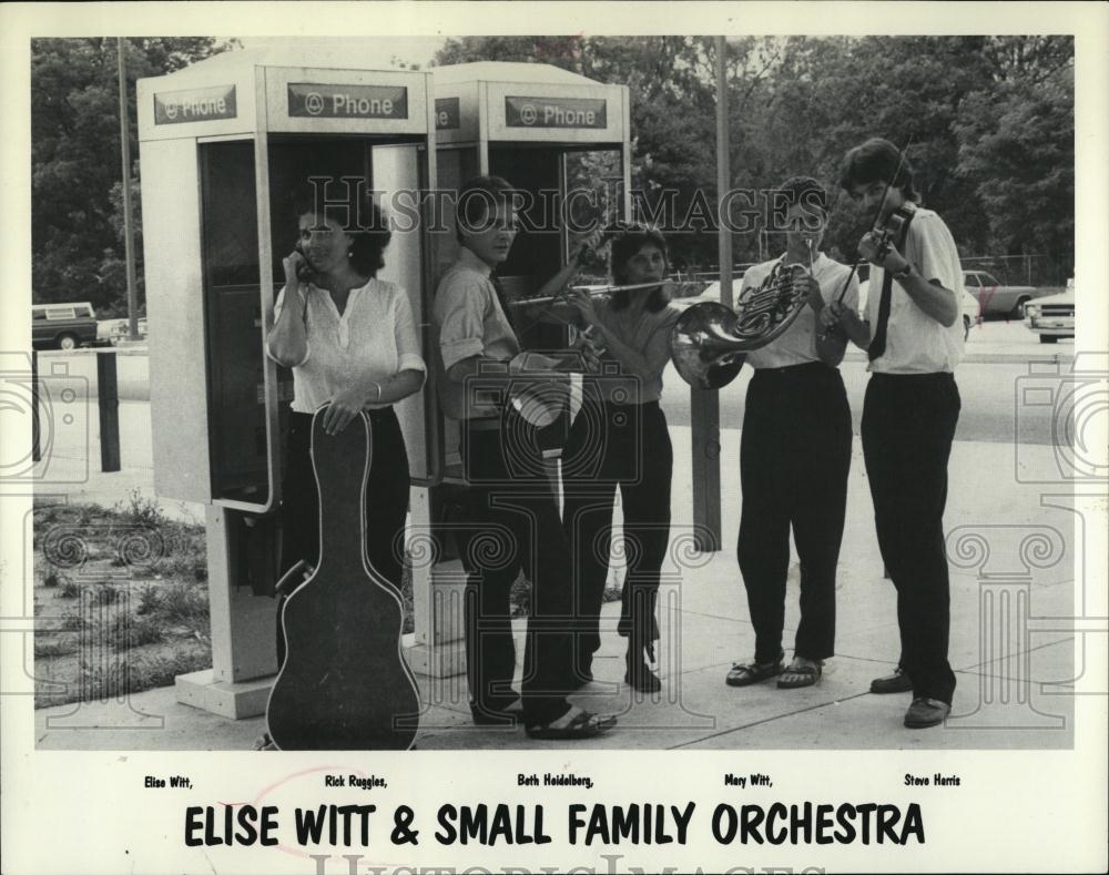 1987 Press Photo Elise Witt &amp; Small Family Orchestra - RSL39999 - Historic Images