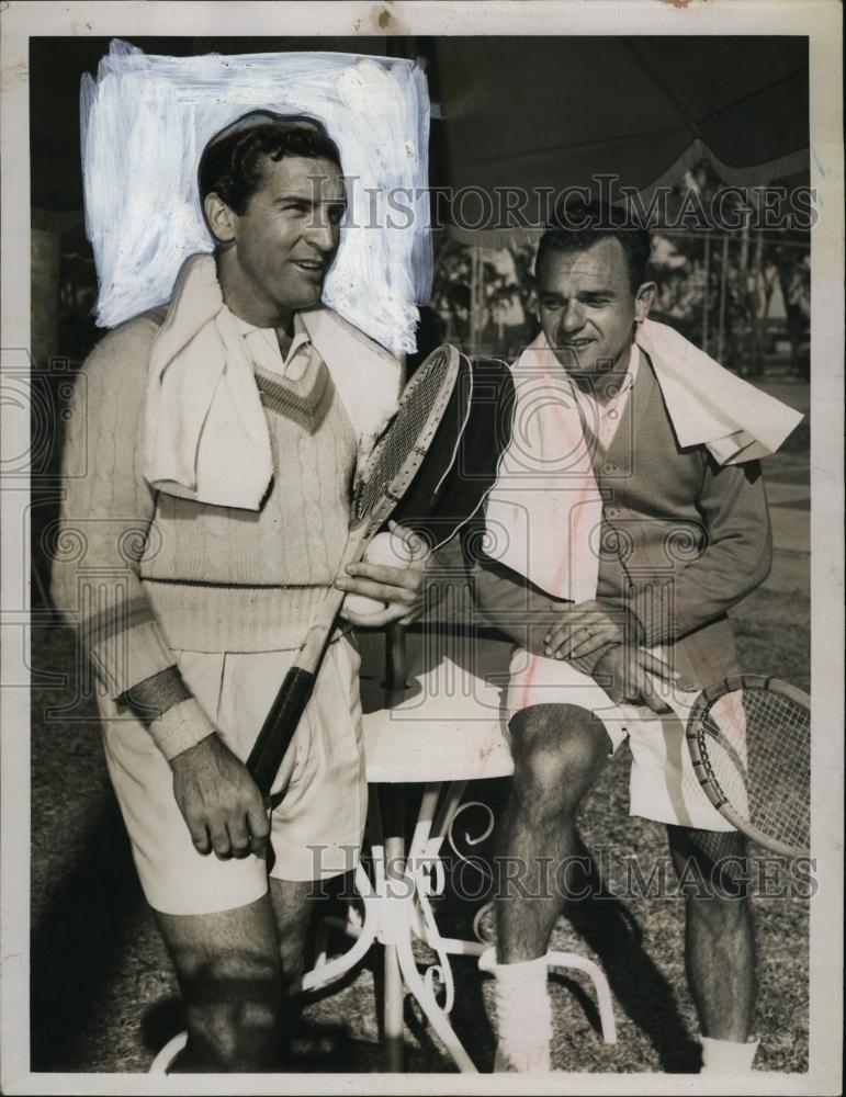 Press Photo Armando Vieira (L), Brazillian Nat Tennis Champ for 6 years - Historic Images