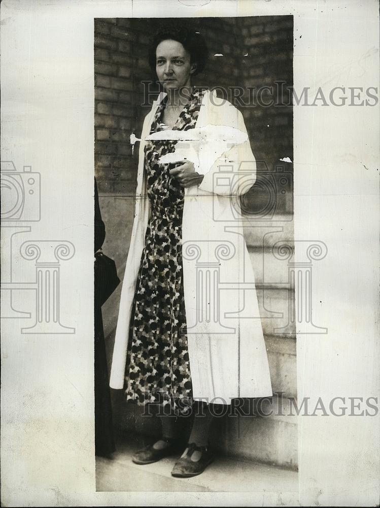 1934 Press Photo MmeIrene Joliot,predicts discovery of Artificial Radium - Historic Images