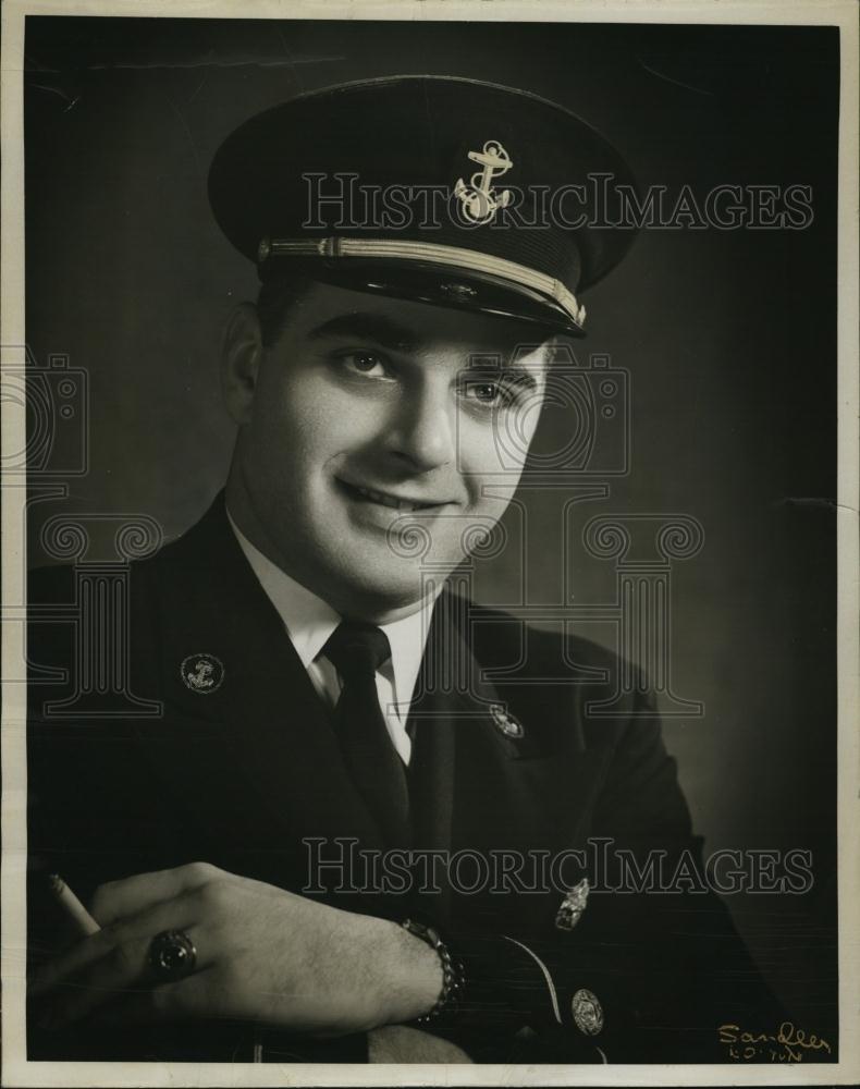 1955 Press Photo Allan J Weiss after his graduation from Marine Academy - Historic Images