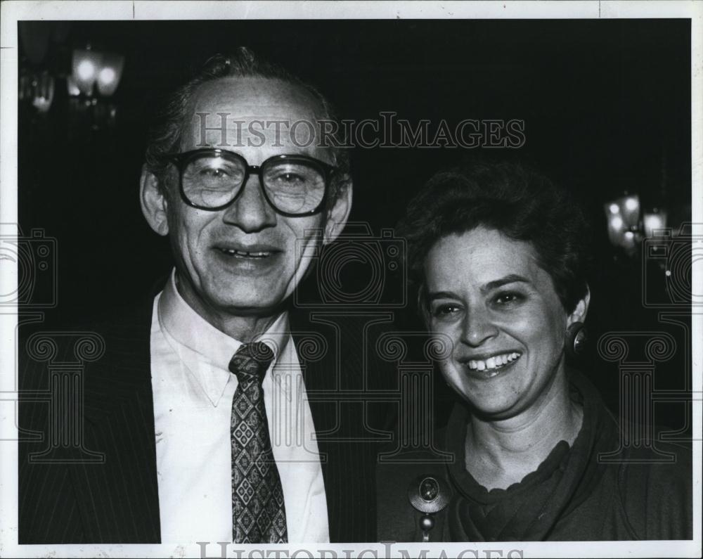 1993 Press Photo Phil Perlmutter, Nancy Kaufman, Jewish Community Relations - Historic Images