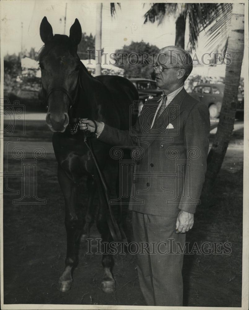 1953 Press Photo John C Clark President Of Hialeah Race Course - RSL44929 - Historic Images