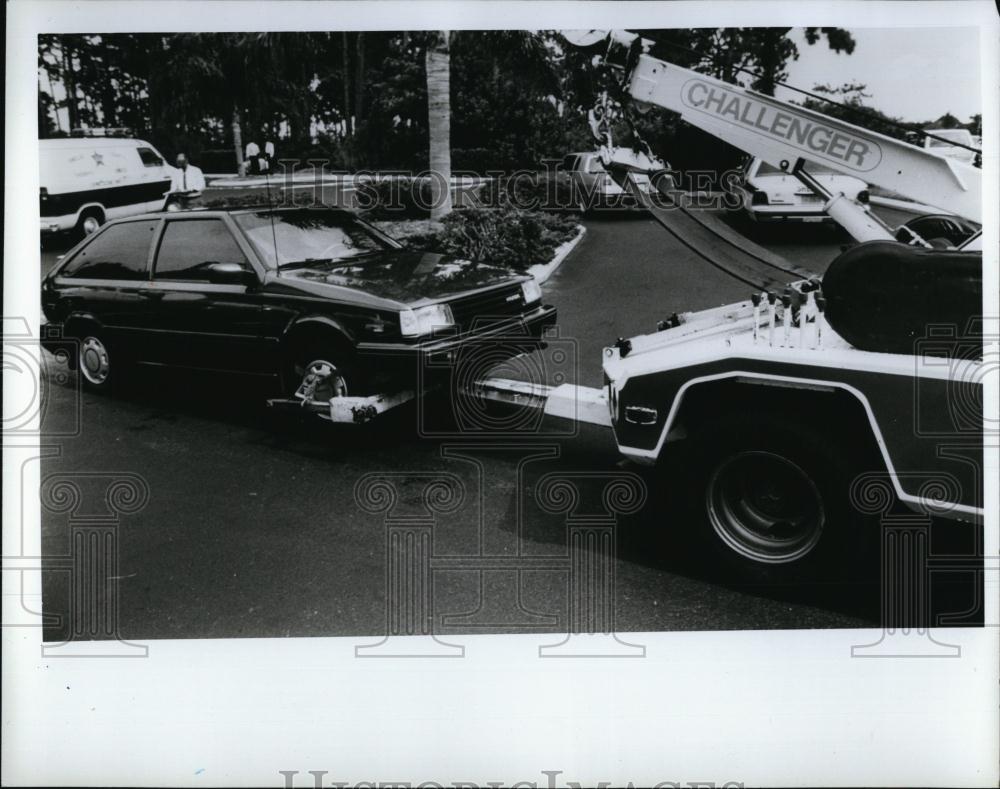 1990 Press Photo Car of missing person Bernadette Williams,body found in trunk - Historic Images