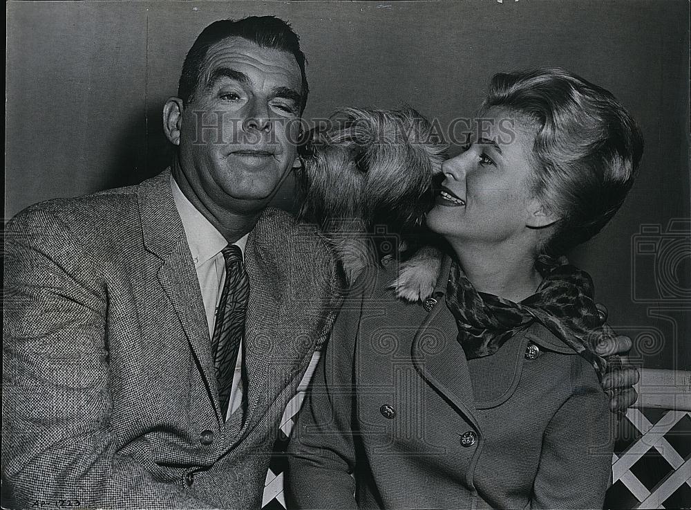 1961 Press Photo Fred MacMurray, Nancy Olson "The Absent-Minded Professor" - Historic Images