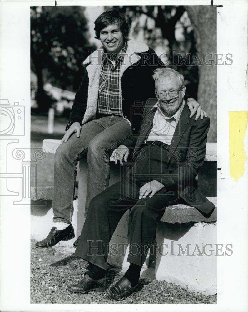 1987 Press Photo Don Carey George Morecroft - RSL63425 - Historic Images