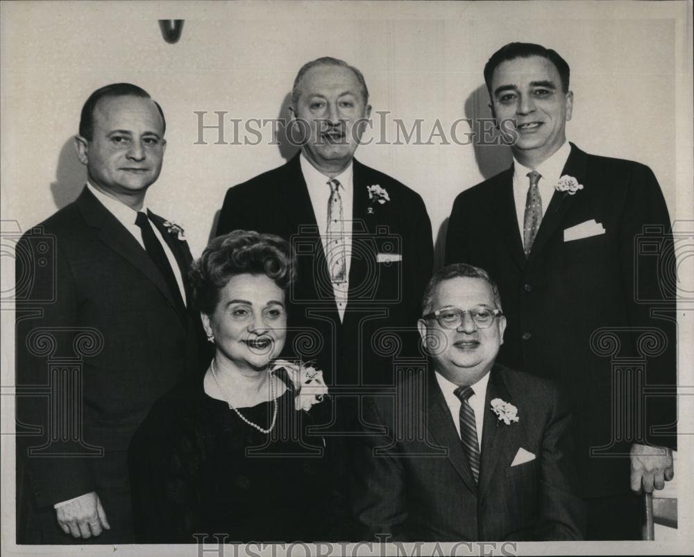 1960 Press Photo Mrs Louis Perlman Herman Edelsberg James Baumstein - RSL88663 - Historic Images