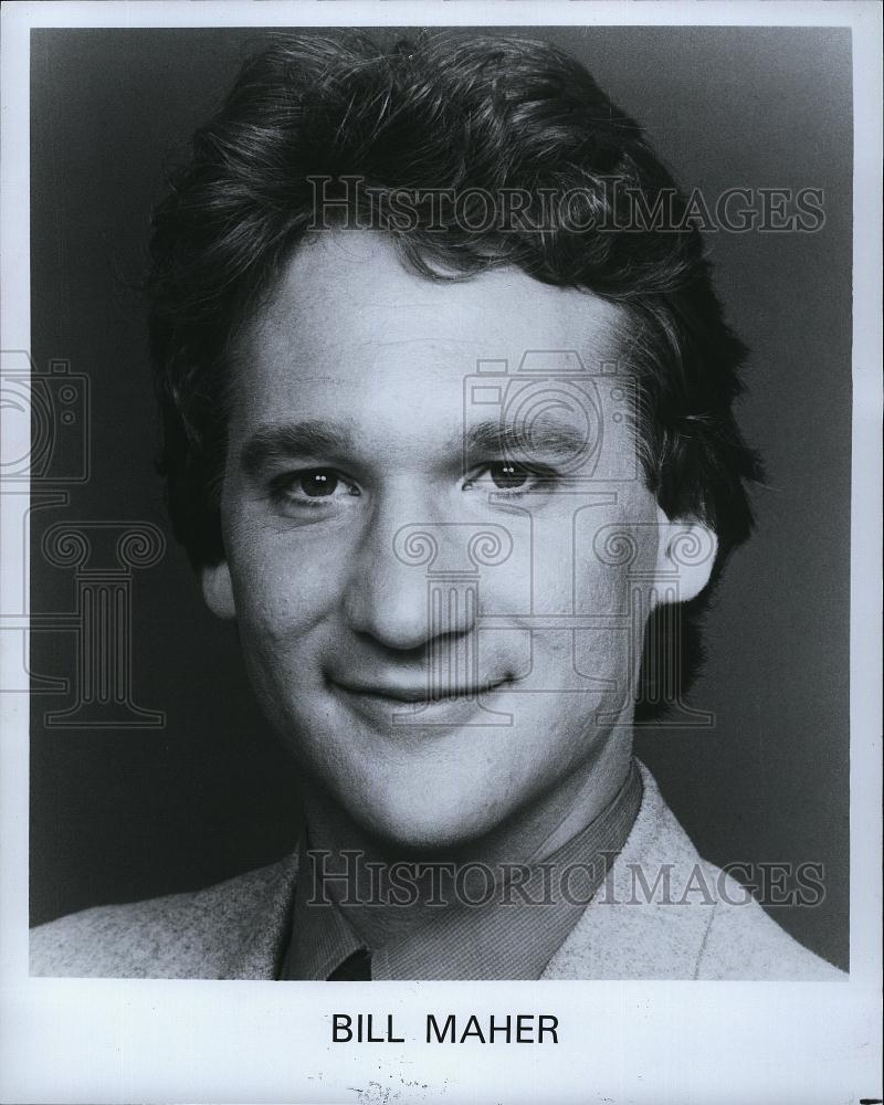 1987 Press Photo Bill Maher comedian - RSL82145 - Historic Images