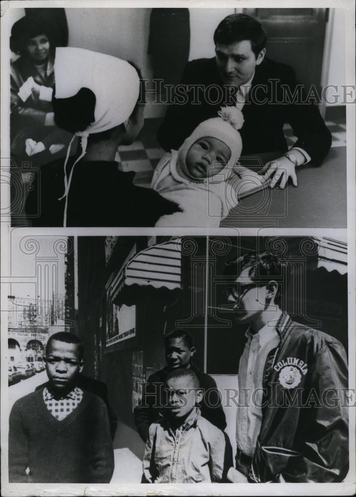 1968 Press Photo Columbia College Citizenship Council Helps Harlem Residents - Historic Images