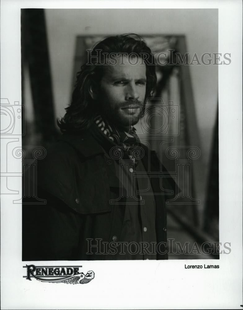 Press Photo Lorenzo Lamas movie Television show Actor Renegade - RSL44519 - Historic Images