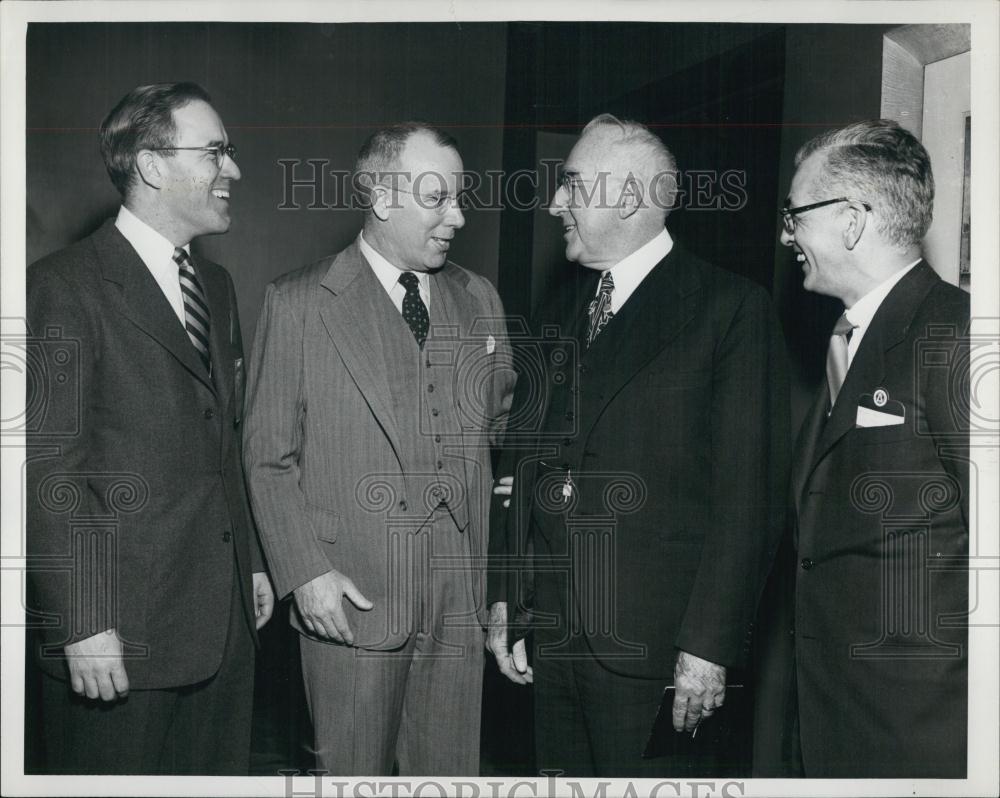 1951 Press Photo Charles Solomon, Nicholas O'Connell, Daniel Marsh,Moses Slotnik - Historic Images