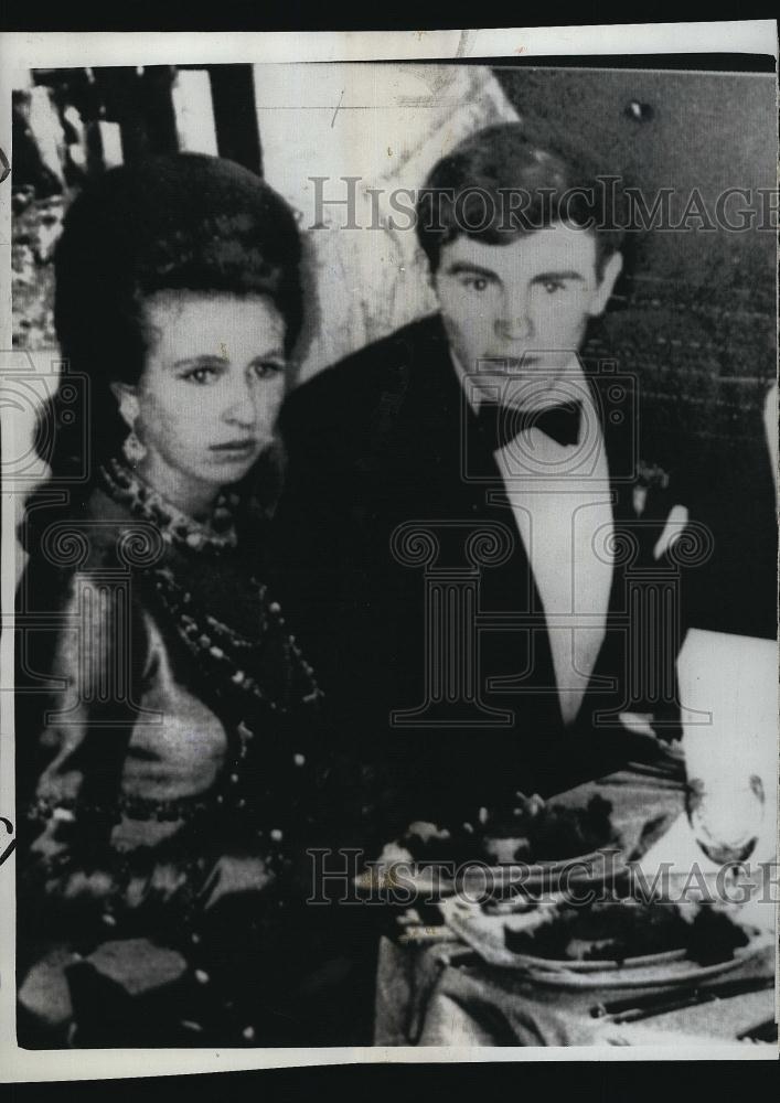 1970 Press Photo Princess Anne of England with Heir Stewart McGregor - Historic Images