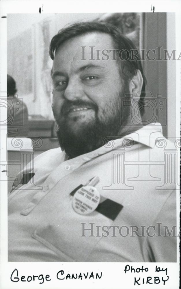 1987 Press Photo George Canavan, Beard Growing Contest - RSL66127 - Historic Images