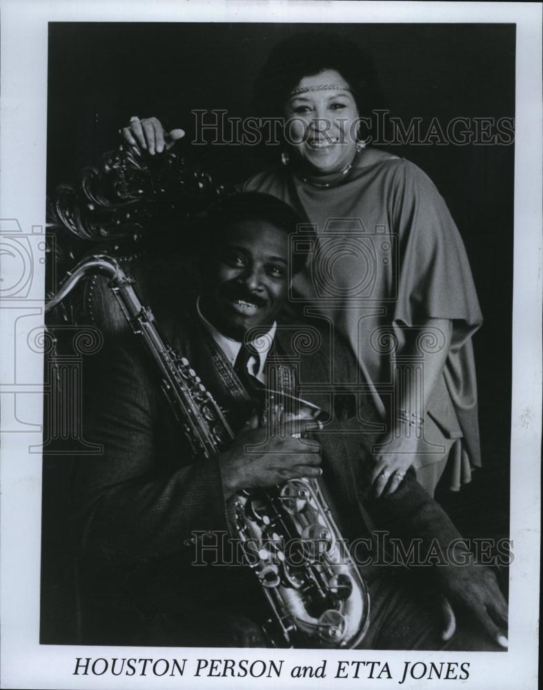 1990 Press Photo Houston Person Etta Jones Musician entertainers - RSL83107 - Historic Images