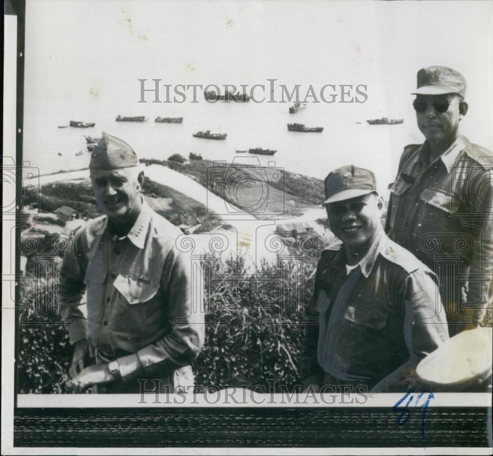 Press Photo Admiral Felix Stump Military on field - RSL66765 - Historic Images