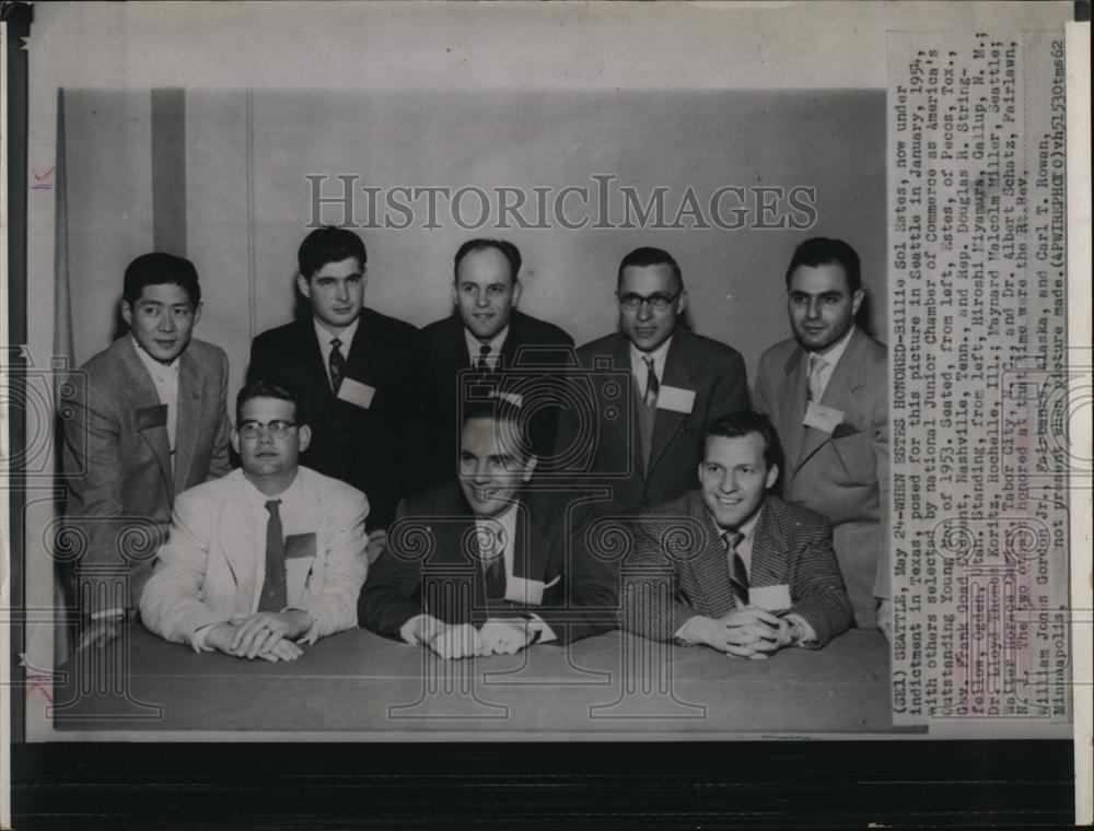 1962 Press Photo Of 1954 Photo Billie Sol Estes, Frank Clement, D Stringfellow - Historic Images