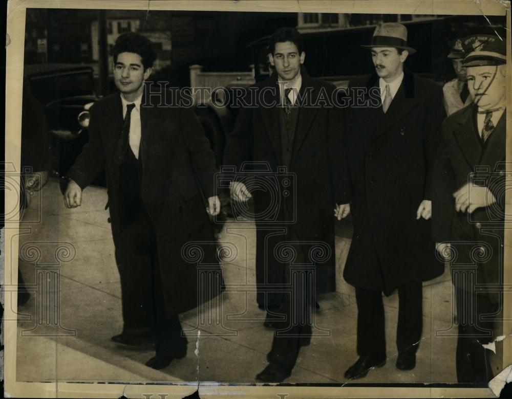 1935 Press Photo Irving Millen, Murton Millen, Abe Faber, Robbery Case - Historic Images